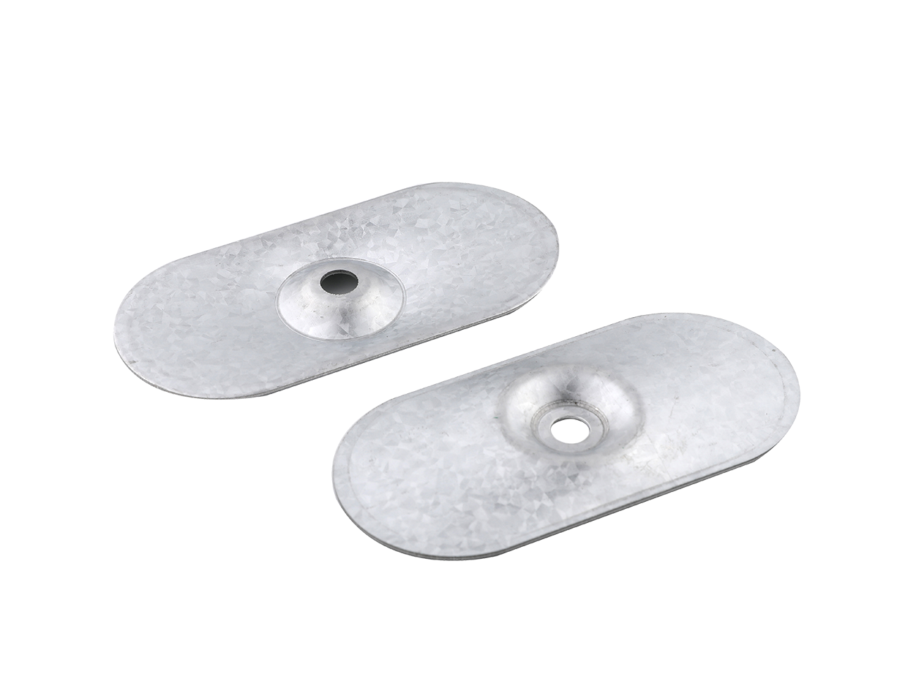 Oval Flat Metal Seam Plates 